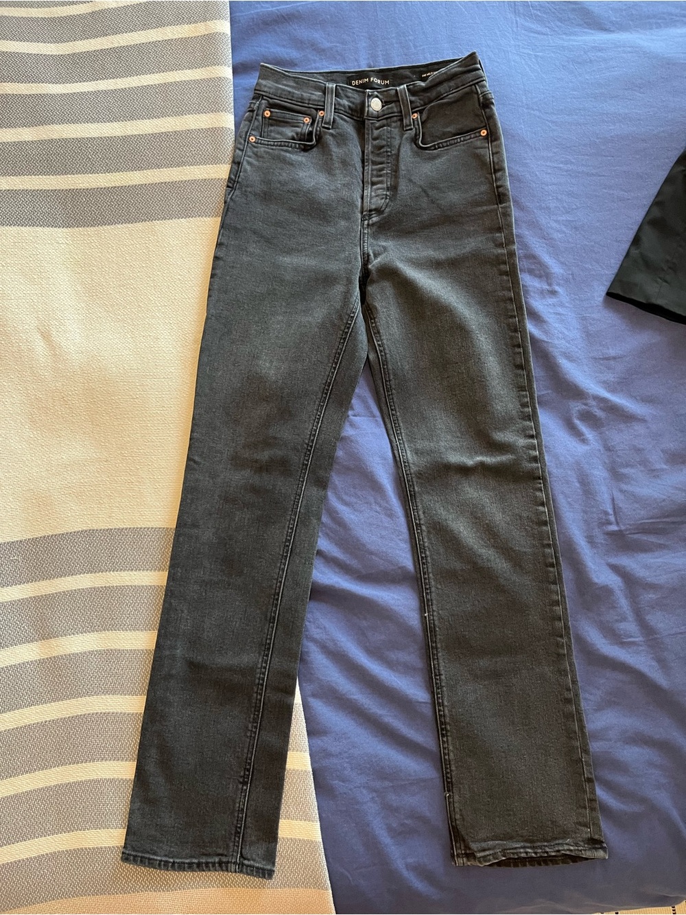 Denim Forum Arlo high-raise straight jeans - size 25/30L